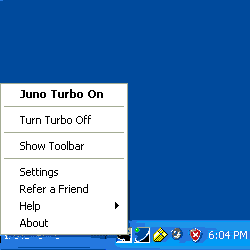Juno Turbo Menu