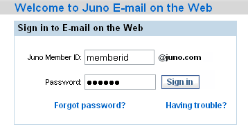 juno web mail